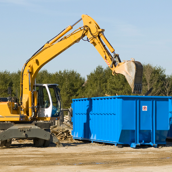 how many times can i have a residential dumpster rental emptied in Green Spring WV